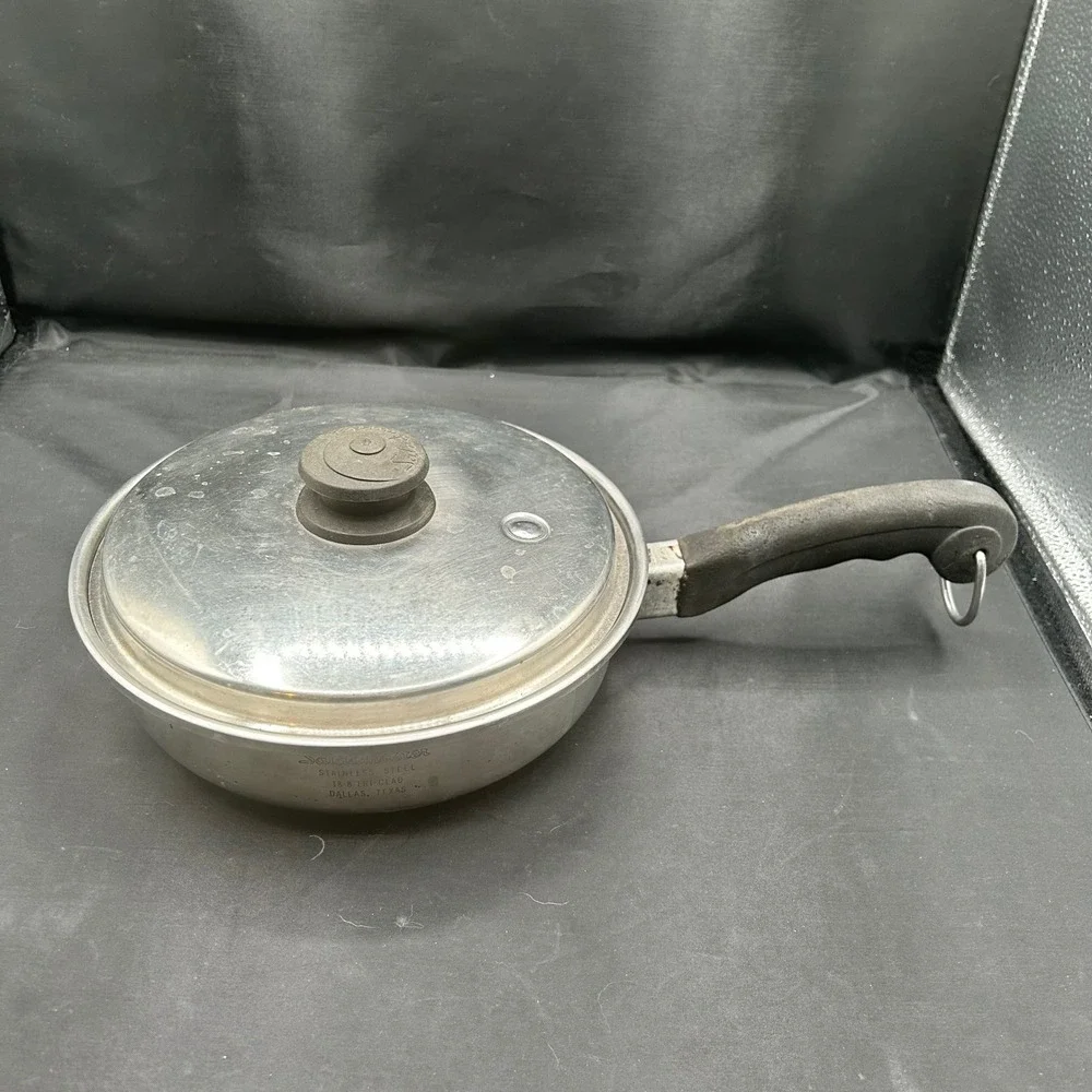 Saladmaster 18-8 Tri-Clad Stainless Steel Saucepan with Vapo-Lid Dallas Texas